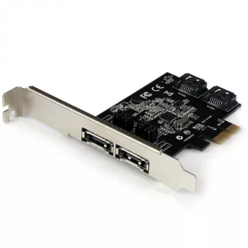 StarTech.com 2-porttinen PCI Express SATA 6 Gbit/s eSATA -ohjainkortti – kaksiporttinen PCIe SATA III -kortti – 2 sis./2 ulk.