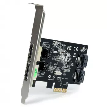 StarTech.com 2-porttinen PCI Express SATA 6 Gbit/s eSATA -ohjainkortti – kaksiporttinen PCIe SATA III -kortti – 2 sis./2 ulk.