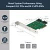 StarTech.com 3-porttinen M.2 SSD (NGFF) -adapterikortti – 1 x PCIe (NVMe) M.2, 2 x SATA III M.2 – PCIe 3.0