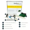 StarTech.com 3-porttinen M.2 SSD (NGFF) -adapterikortti – 1 x PCIe (NVMe) M.2, 2 x SATA III M.2 – PCIe 3.0