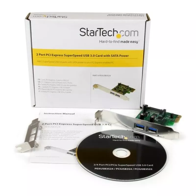 StarTech.com 2-porttinen PCI Express (PCIe) SuperSpeed USB 3.0 -kortti PEXUSB3S24