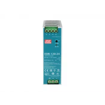 LevelOne 24V DC teollisuusvirtalähde, 120W, DIN-kiskoasennus