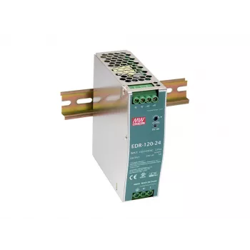 LevelOne 48V DC teollisuusvirtalähde, 120W, DIN-kisko, PoE-tuki