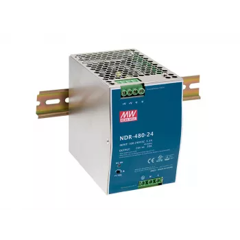 LevelOne 48V DC teollisuusvirtalähde, 480W, DIN-kisko, PoE-tuki