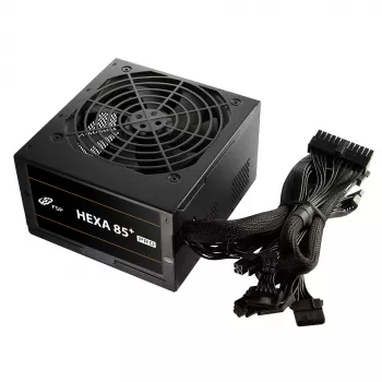 FSP HEXA 85+ PRO 350W virtalähde ATX ATX2.5 musta, 350 W, 100 - 240 V, 50 - 60 Hz, 5 - 2 A, aktiivinen, 85 W