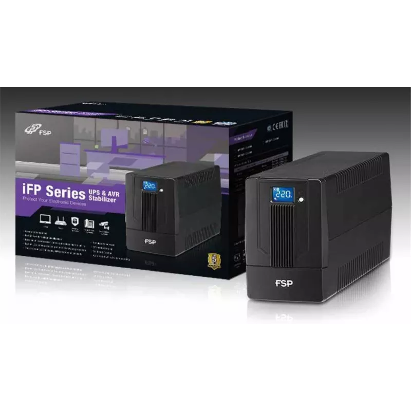 FSP iFP 800 keskeytymätön virransyöttö (UPS) line-interactive 0,8 kVA 480 W 2 AC-lähtöä