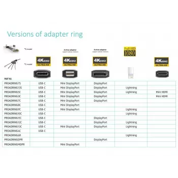 Vivolink PROADRINGDPR videokaapelisovitin 0,1 m DisplayPort HDMI musta