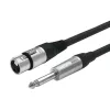 Vivolink PROAUDXLRFJACK3 audiokaapeli 3 m XLR 6,35 mm musta