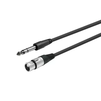 Audiokaapeli Vivolink PROAUDXLRFJACKS1 1m XLR naaras 6,35mm uros musta