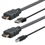 Vivolink PRO HDMI W/USB 2.0 A/B (AMP) 2 m 4096x2160 musta