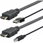 Vivolink PROHDMIUSBAB5AMP videokaapeliadapteri 5 m HDMI + USB Type-A HDMI + USB Type-B musta