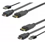Vivolink PROHDMIUSBDP1 videokaapeliadapteri 1 m DisplayPort HDMI + USB musta