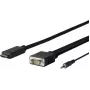 Vivolink PROHDMIVGA5 videokaapeliadapteri 5 m HDMI Type-A (Standard) VGA (D-Sub) + 3,5 mm musta