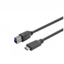 Vivolink PROUSBCBMM5 USB-kaapeli USB 3.2 Gen 1 (3.1 Gen 1) 5 m USB C USB B musta
