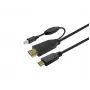 Vivolink PROUSBCHDMIUSBB7.5 USB-kaapeli USB 3.2 Gen 1 (3.1 Gen 1) 7,5 m USB-C musta