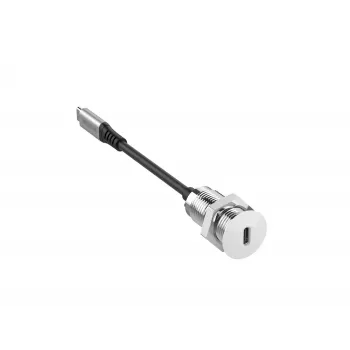Vivolink PROUSBCMF0.3SOCKET-W USB-kaapeli USB 3.2 Gen 2 (3.1 Gen 2) 0,3 m USB-C valkoinen