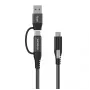 Vivolink PROUSBCMM1.5ADP USB-kaapeli USB 3.2 Gen 2 (3.1 Gen 2) 1,5 m USB C musta