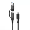 Vivolink PROUSBCMM1.5ADP USB-kaapeli USB 3.2 Gen 2 (3.1 Gen 2) 1,5 m USB C musta
