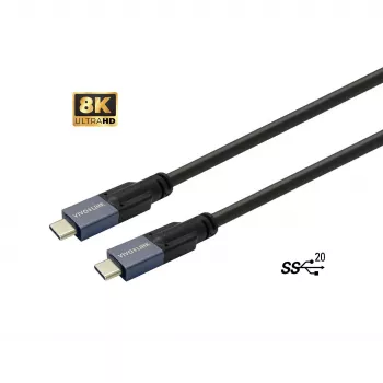 Vivolink PROUSBCMM7 USB-kaapeli USB 3.2 Gen 2 (3.1 Gen 2) 7 m USB C musta
