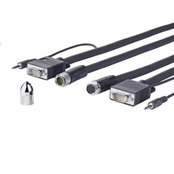 Vivolink PROVGASCW10 VGA-kaapeli 10 m VGA (D-Sub) musta