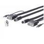 Vivolink PROVGASCW10 VGA-kaapeli 10 m VGA (D-Sub) musta