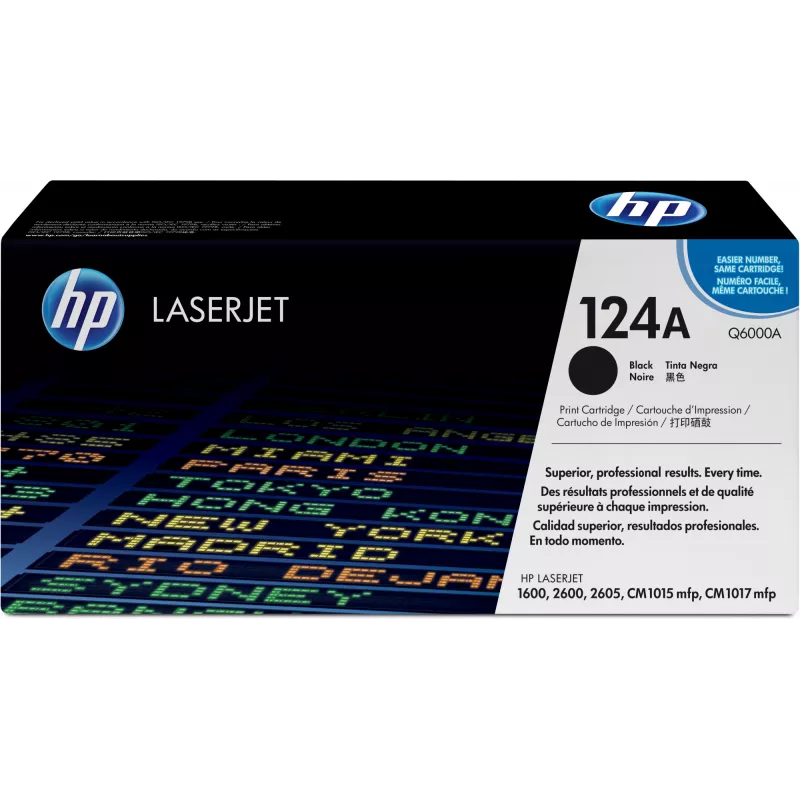 HP 124A musta alkuperäinen LaserJet -värikasetti