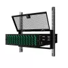 Lanview RAB505BL 5U 19 inch rack-asennuksen turvakansi