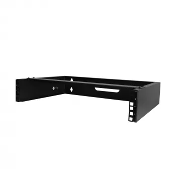 StarTech.com 2U seinäasennettava verkkokaappi – 14 inch syvä (Low Profile) – 19 inch patch-paneelin pidike matalille palvelimille, IT-laitteille, verkkokytkimille – 35 kg kantokyky, musta