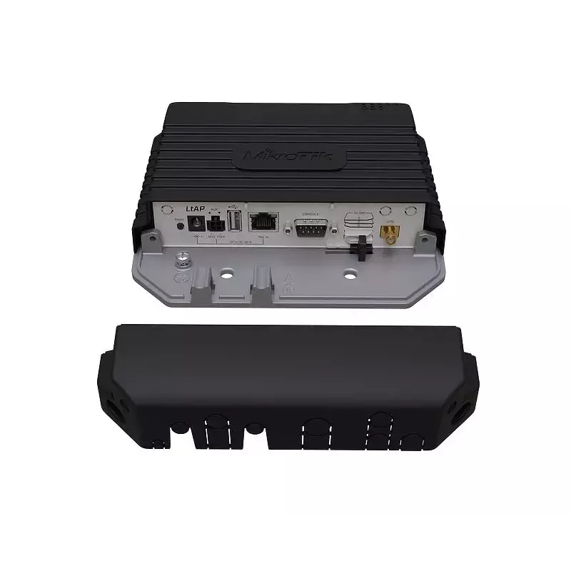 MikroTik LtAP RBLTAP-2HND reititin, 300 Mbit/s, Wi-Fi 802.11b/g/n, 10/100/1000 Mbit/s, PoE, RouterOS L4, musta