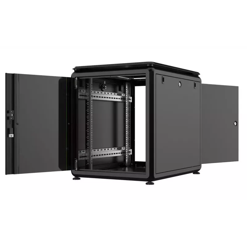 Räkkikaappi Lanview RDL12U68BL 12U musta 600 kg IP20