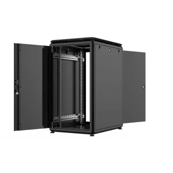 Räkkikaappi Lanview RDL20U68BL 20U musta 600kg IP20