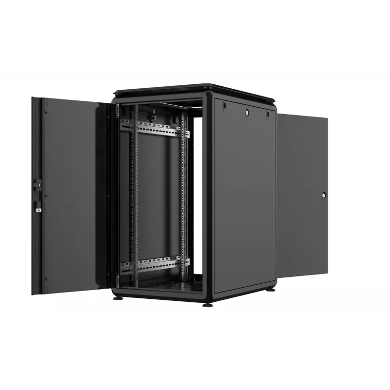 Räkkikaappi Lanview RDL20U68BL 20U musta 600kg IP20