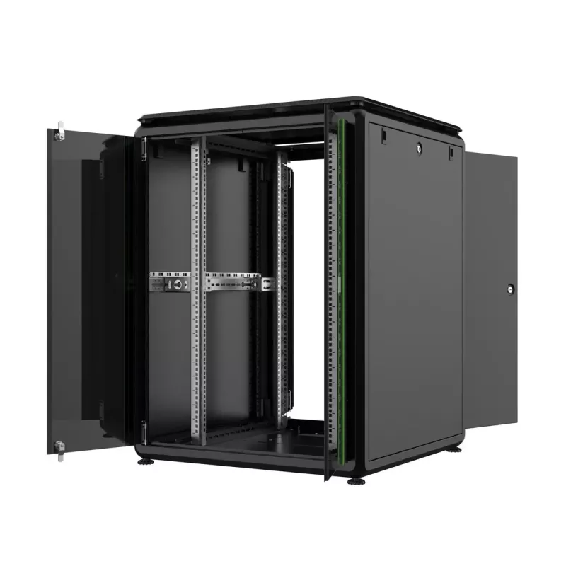 Räkkikaappi Lanview RDL20U88BL 20U musta 600 kg IP20