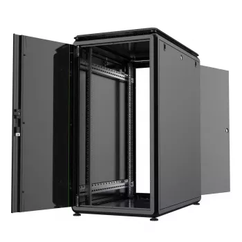 Räkkikaappi Lanview RDL22U61BL 22U musta 600kg IP20