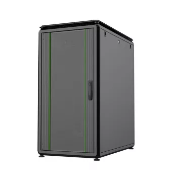Räkkikaappi Lanview RDL22U61BL 22U musta 600kg IP20