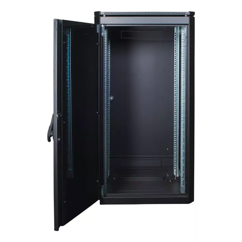 Vapaasti seisova räkki LOGON RDL22U66BL 22U musta 600 kg kapasiteetti