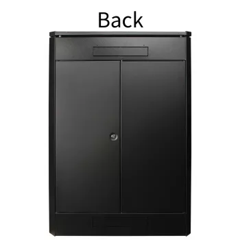 Vapaasti seisova räkkikaappi LOGON RDL22U88BL 22U musta 600 kg kapasiteetti