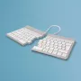 R-Go Tools ergonominen näppäimistö R-Go Split Break tauko-ohjelmistolla, ergonominen jaettu näppäimistö, QWERTZ (DE), Bluetooth, valkoinen