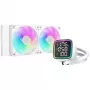 Nestekylmä DeepCool LD240 valkoinen 240 mm jäähdytin RGB-tuulettimilla