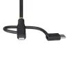 StarTech.com 1 m kestävä USB-monilatauskaapeli, USB Lightning/Micro-USB/Type-C, Apple MFi -sertifioitu, aramidipäällyste, yleinen 3-in-1 USB-latauskaapeli iPhone/iPad/Android