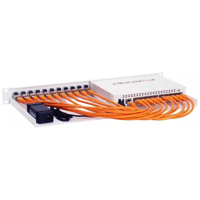 Rackmount.IT räkkiasennussarja FortiGate 60E / 61E suojattu / teollinen