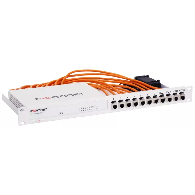 Rackmount.IT räkkiasennussarja FortiGate 60E / 61E suojattu / teollinen