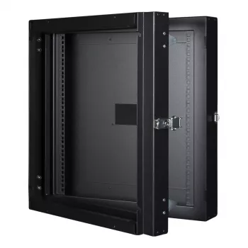 Seinäasennettava teline LOGON RWMD12UBL 12U musta 80 kg kantavuus