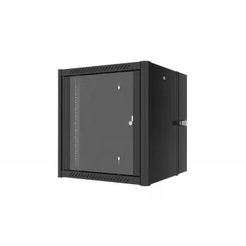 Lanview RWP12U45BL-D telinekaappi 12U seinäasennusteline musta