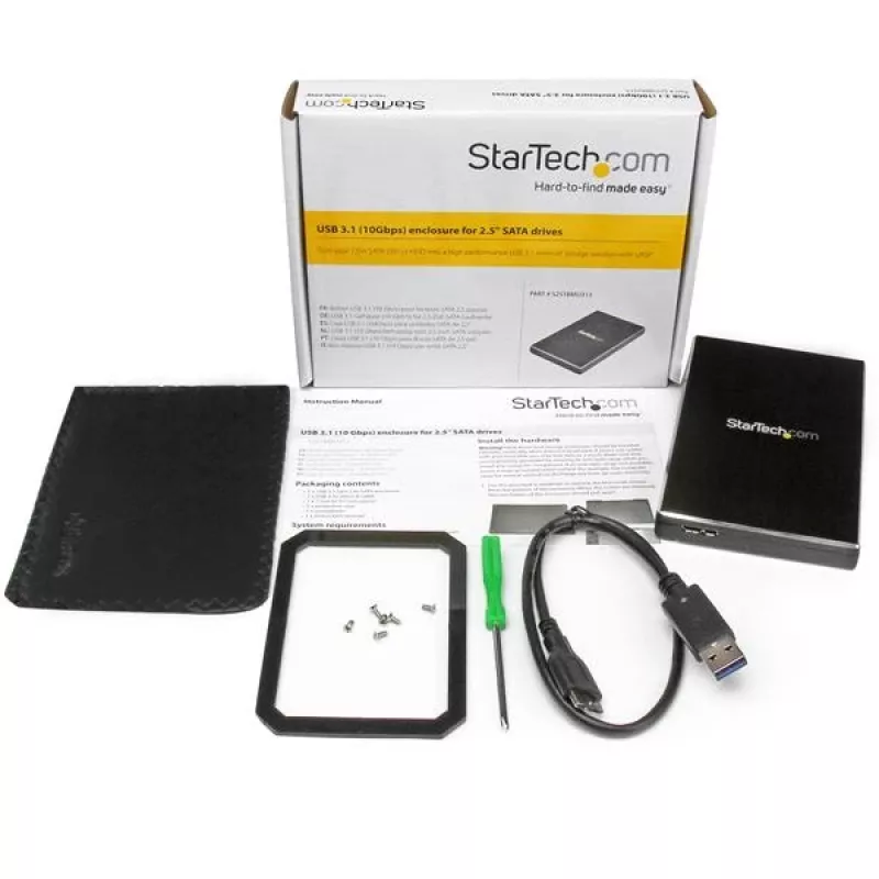 StarTech.com USB 3.1 (10 Gbps) kotelo 2,5 tuuman SATA-asemille