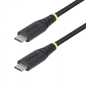 StarTech.com 1 m USB-C-latauskaapeli, tukeva ja erittäin joustava, 240 W (5 A) PD EPR, USB 2.0 -kannettavan latauskaapeli, USB-IF-sertifioitu, kestävä USB-C-latauskaapeli