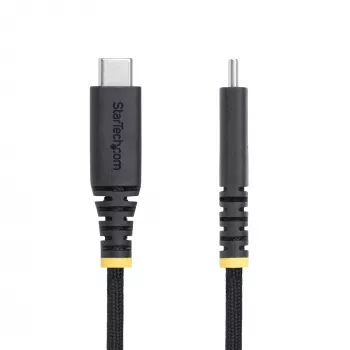 StarTech.com 1,8 m (2 m) USB-C-latauskaapeli, tukeva ja erittäin joustava, 240 W (5 A) PD EPR, USB 2.0 -kannettavan latauskaapeli, USB-IF-sertifioitu, kestävä USB-C-latauskaapeli