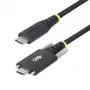 StarTech.com 2 m USB-C-latauskaapeli, sivuruuvilukitus, 240 W (5 A) PD EPR, kaksikerroksinen silikoni-/punospäällyste, USB 2.0 -kannettavan latauskaapeli, USB-IF-sertifioitu, tukeva USB-C-latauskaapeli