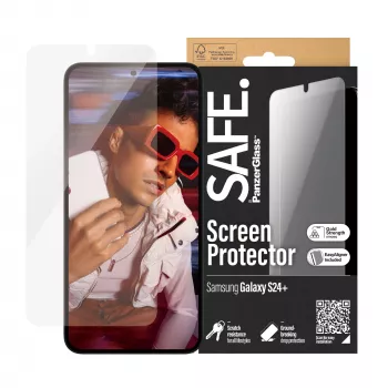 PanzerGlass SAFE. by ® näytönsuojakalvo Samsung Galaxy S24+ | Ultra-Wide Fit EasyAlignerilla