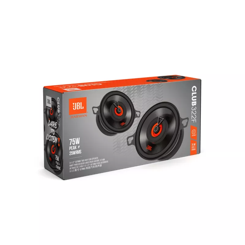 JBL Club 322F autokaiutin suorakaiteen muotoinen 2-tie 75 W 2 kpl